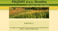 Desktop Screenshot of poljovet.hr